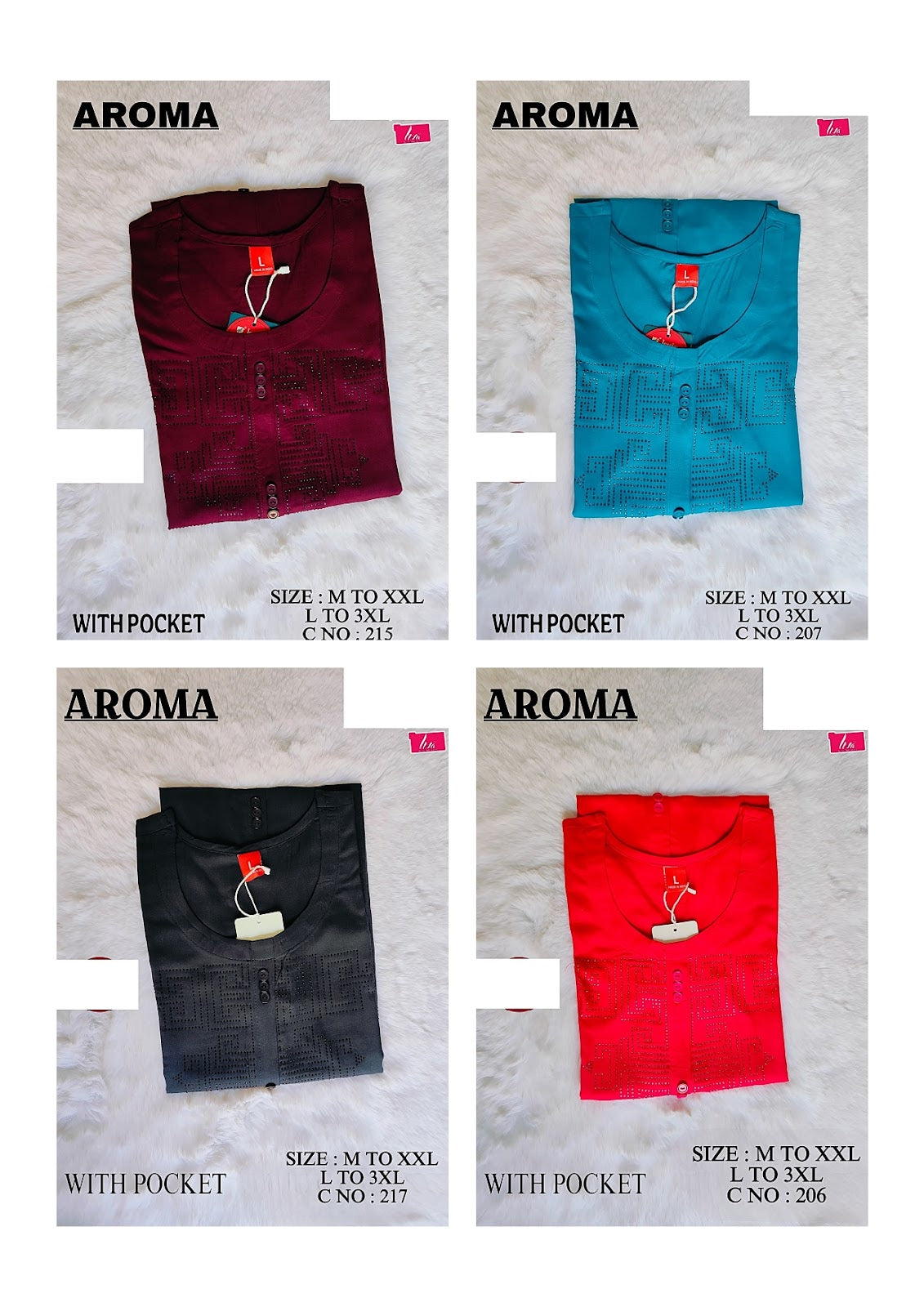 Aroma Liva Jnx Rayon Kurti With Pocket Exporter Ahmedabad