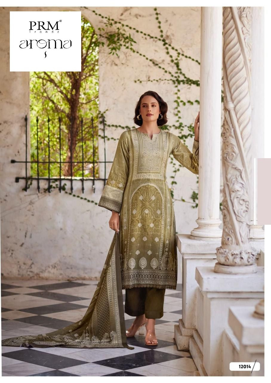 Aroma Prm Trendz Jam Cotton Pant Style Suits Wholesale Rate
