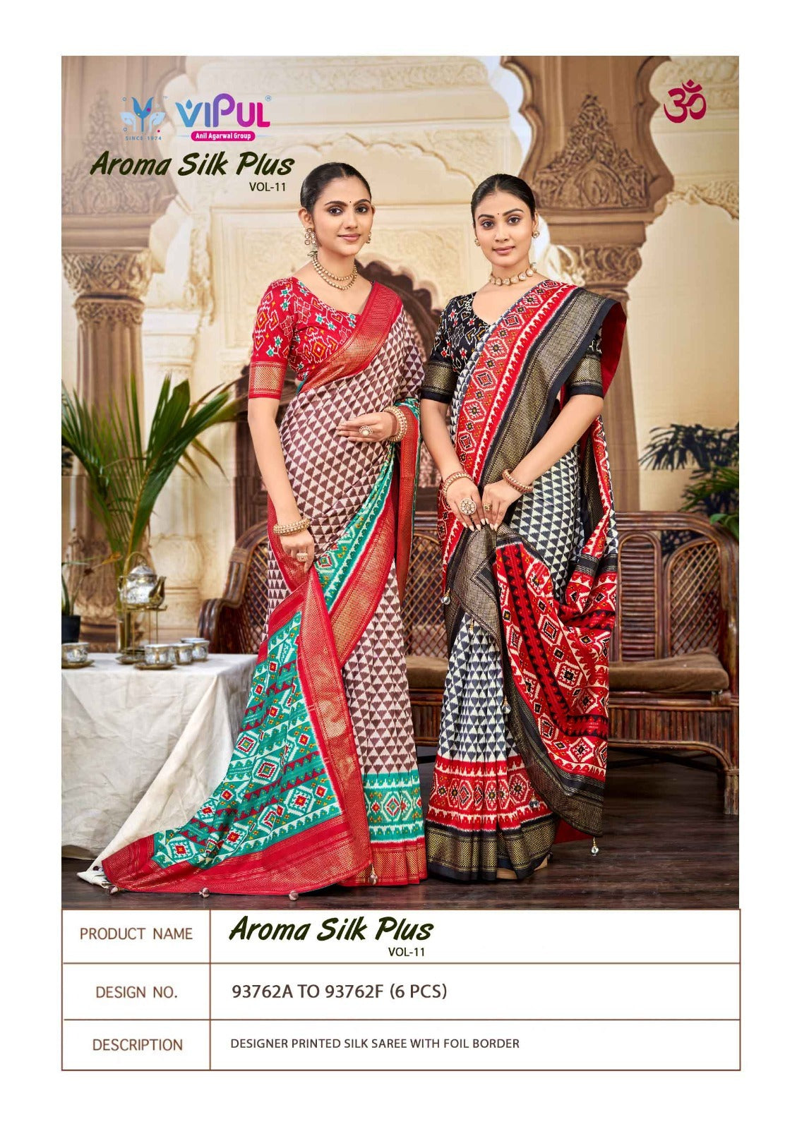 Aroma Silk Plus Vol 11 Vipul Dola Silk Sarees Wholesaler