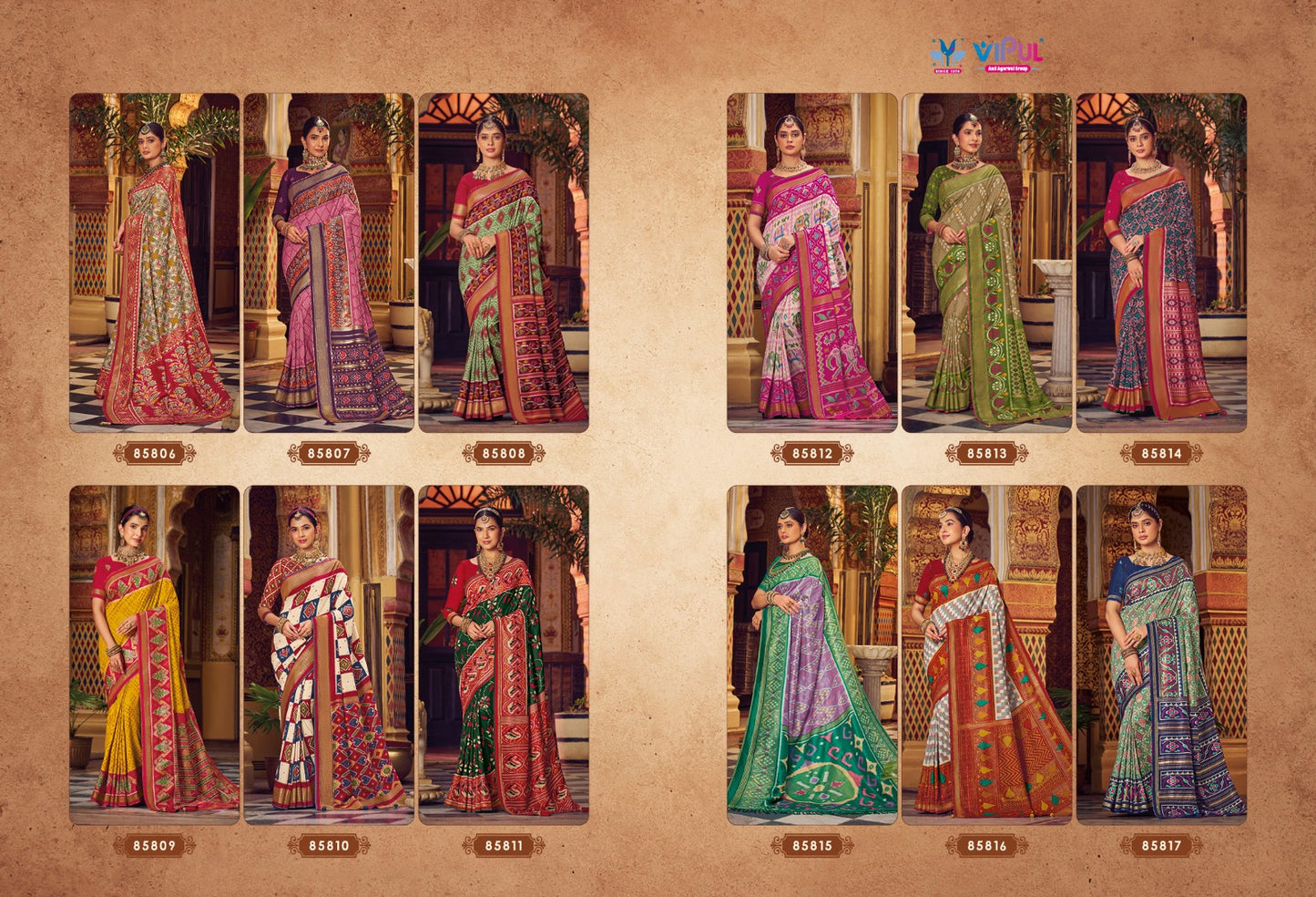 Aroma Silk Plus Vol 4 Vipul Sarees Manufacturer India