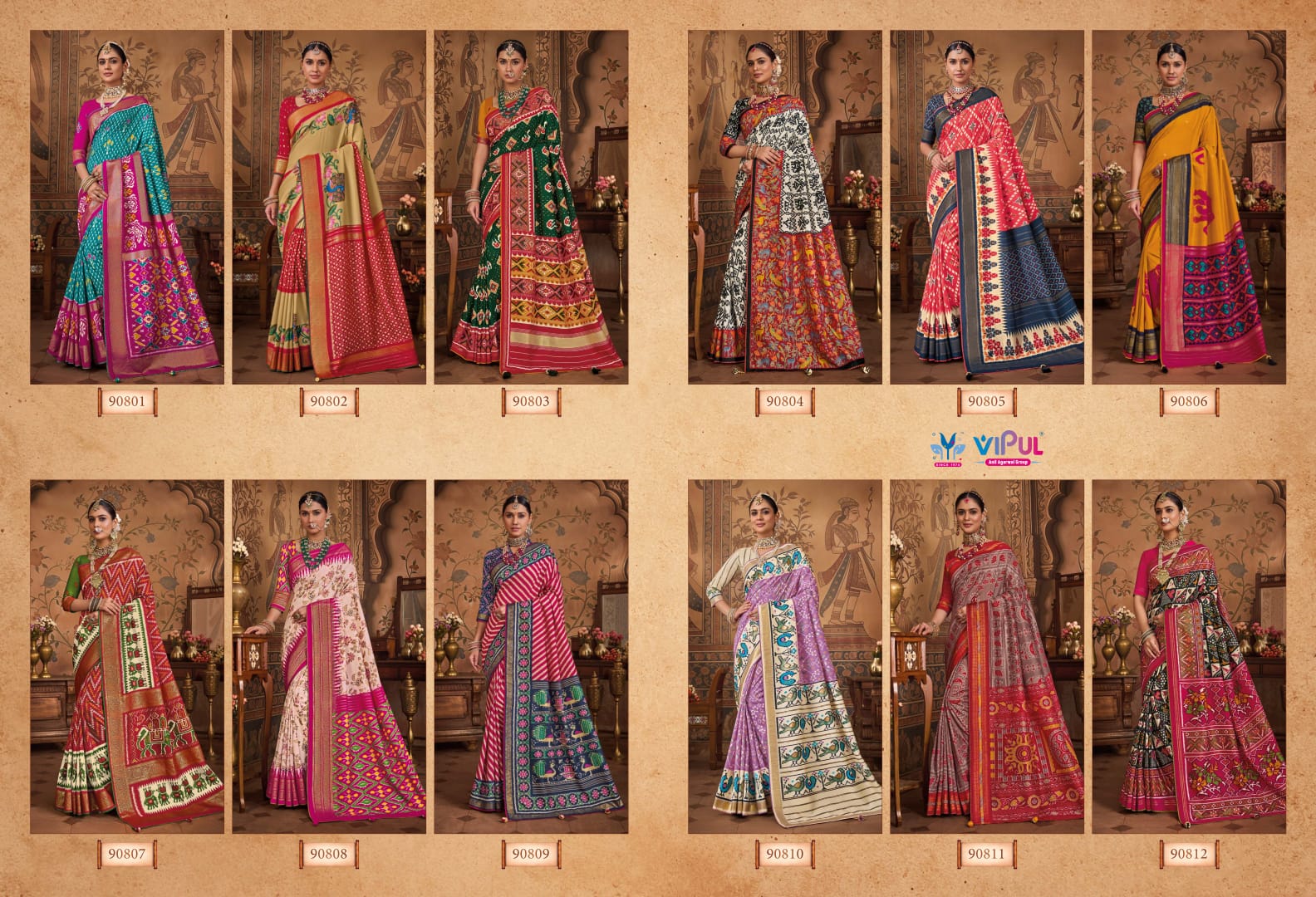 Aroma Silk Plus Vol 6 Vipul Soft Silk Sarees Wholesaler Gujarat