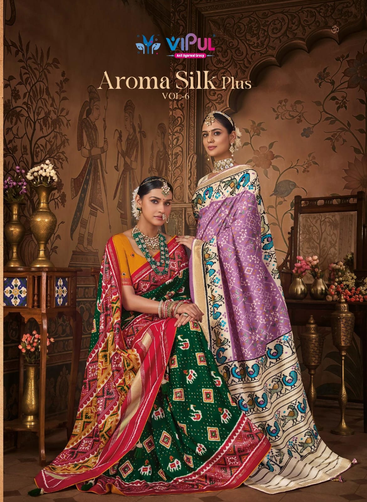 Aroma Silk Plus Vol 6 Vipul Soft Silk Sarees Wholesaler Gujarat