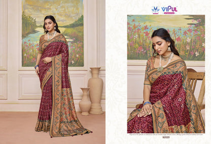 Aroma Silk Plus Vol 8 Vipul Dola Sarees Wholesale Rate