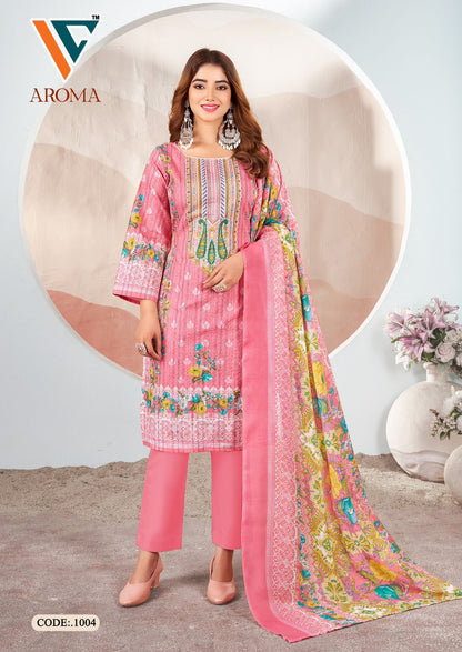 Aroma Vol 1 Vandana Creation Soft Cotton Karachi Salwar Suits Exporter Gujarat