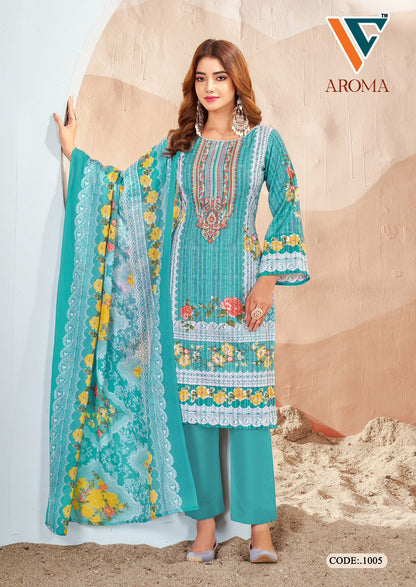 Aroma Vol 1 Vandana Creation Soft Cotton Karachi Salwar Suits Exporter Gujarat