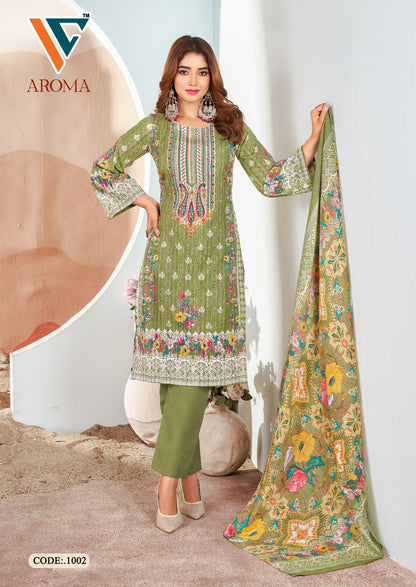 Aroma Vol 1 Vandana Creation Soft Cotton Karachi Salwar Suits Exporter Gujarat