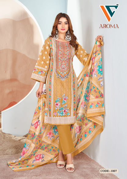 Aroma Vol 1 Vandana Creation Soft Cotton Karachi Salwar Suits Exporter Gujarat