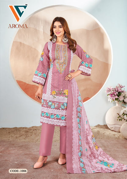 Aroma Vol 1 Vandana Creation Soft Cotton Karachi Salwar Suits Exporter Gujarat