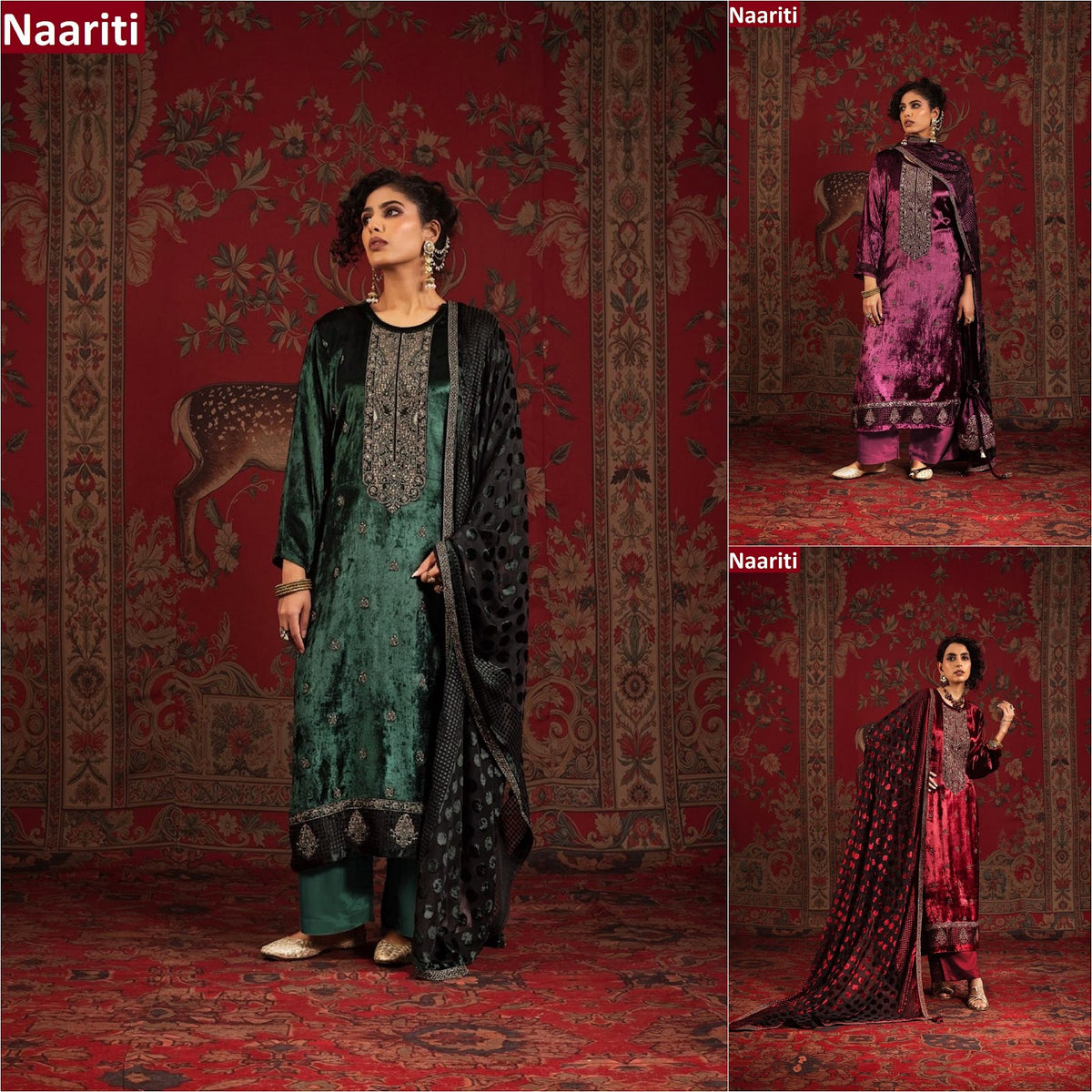 Aron Naariti Velvet Suits Wholesale Price