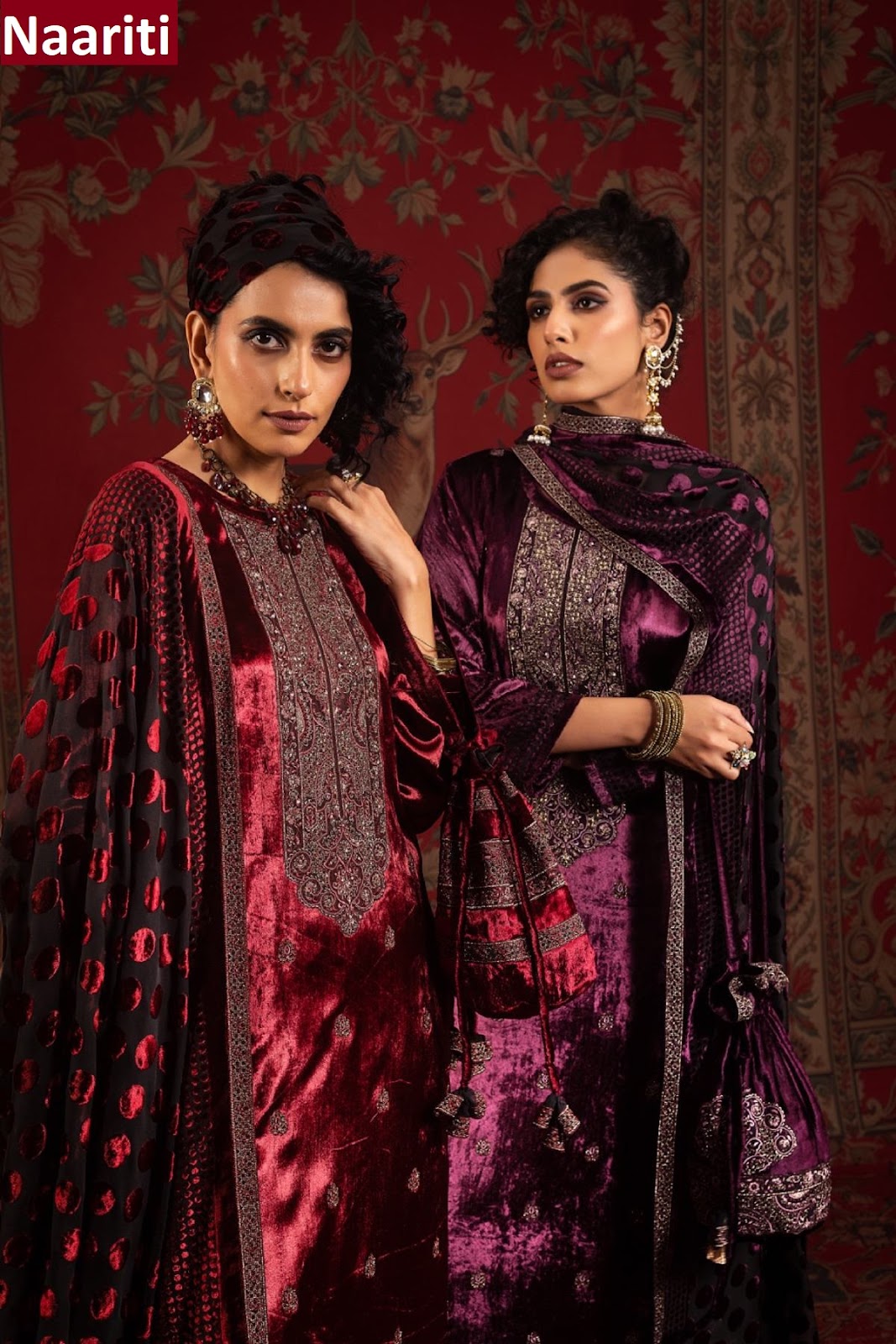 Aron Naariti Velvet Suits Wholesale Price