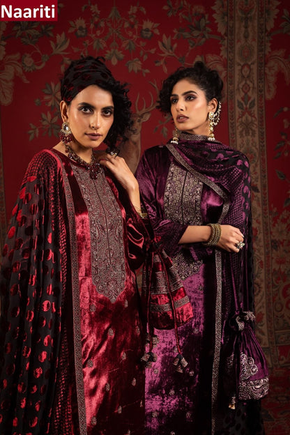 Aron Naariti Velvet Suits Wholesale Price