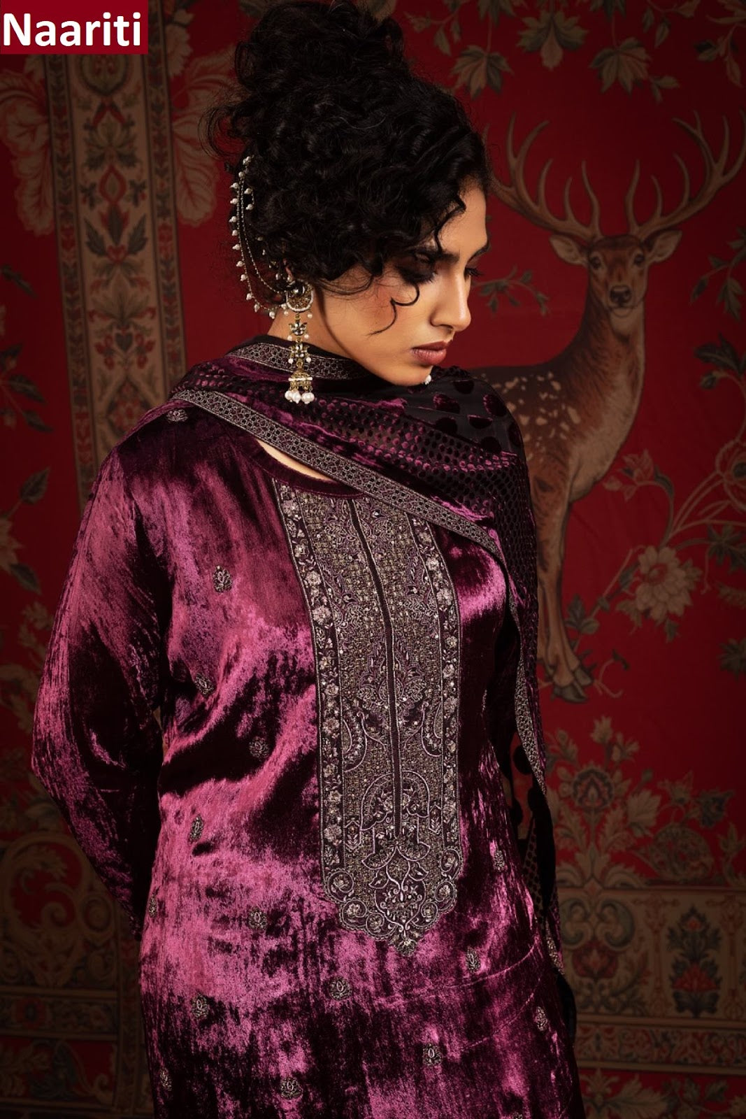 Aron Naariti Velvet Suits Wholesale Price
