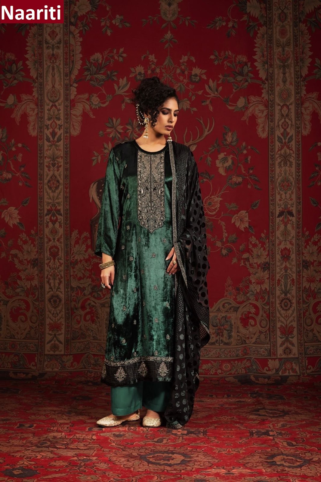 Aron Naariti Velvet Suits Wholesale Price