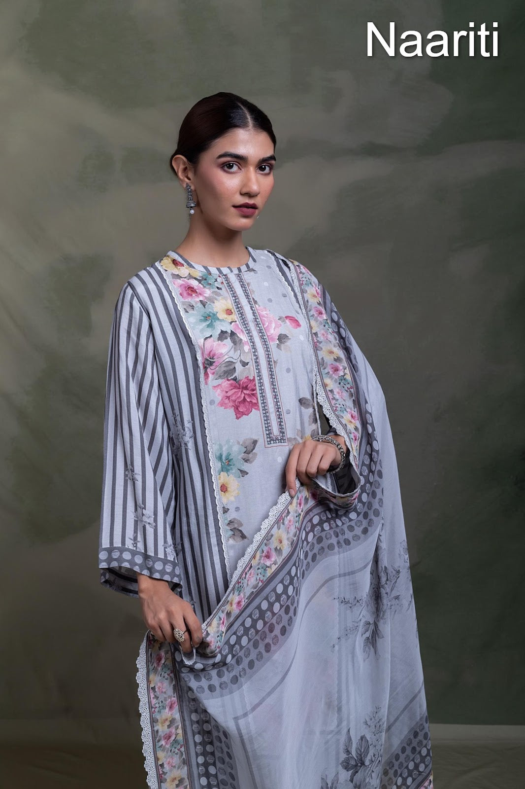 Aroob Naariti Pure Muslin Pant Style Suits Wholesaler Gujarat