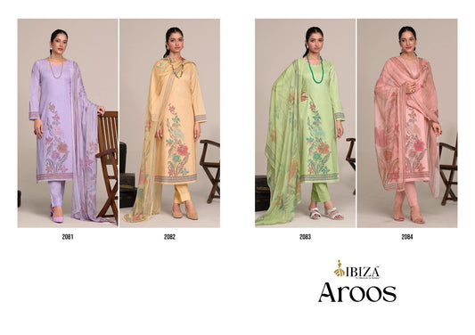 Aroos Ibiza Pure Lawn Pant Style Suits Wholesale