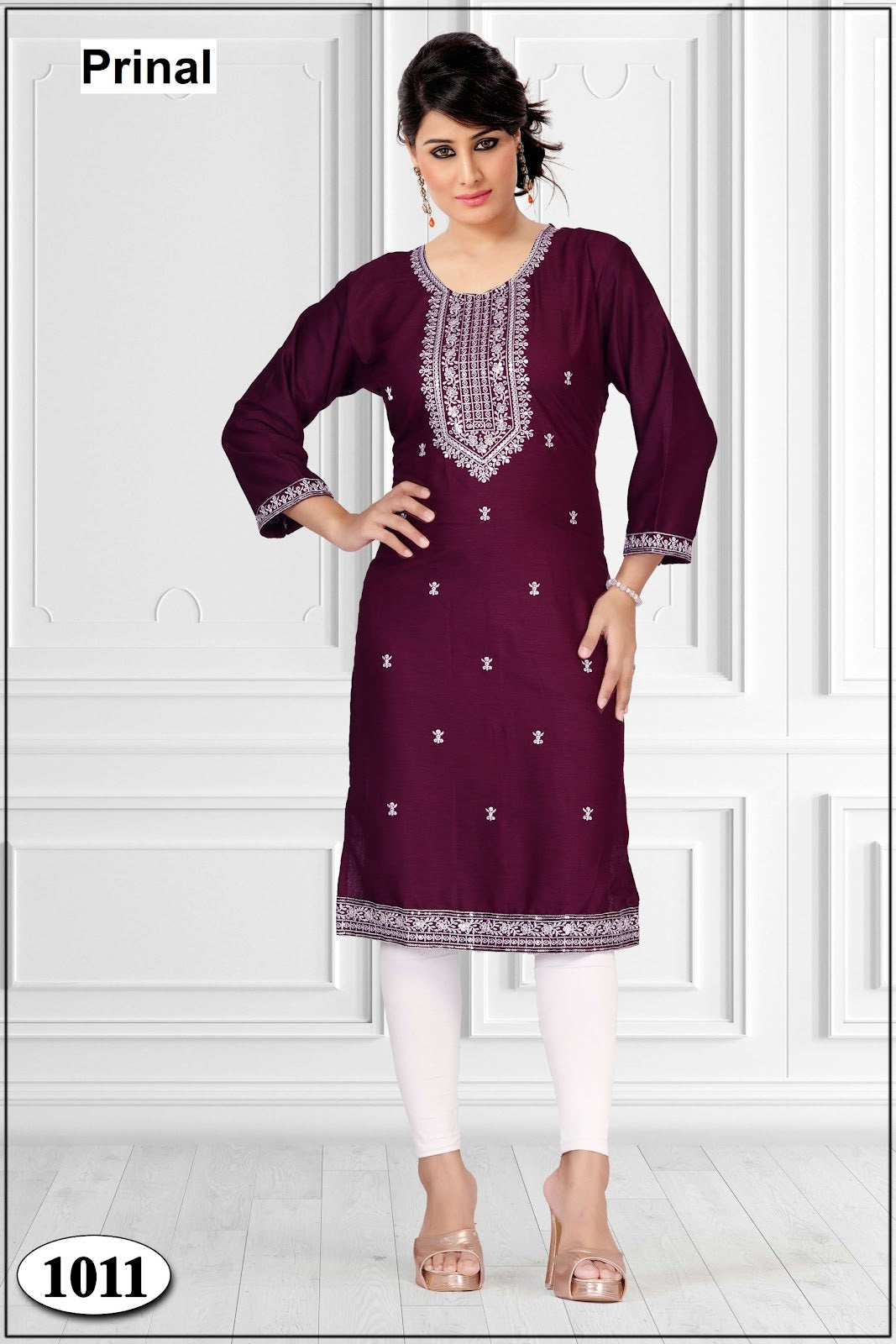 Arpita Prinal Reyon Knee Length Kurtis Wholesale Price