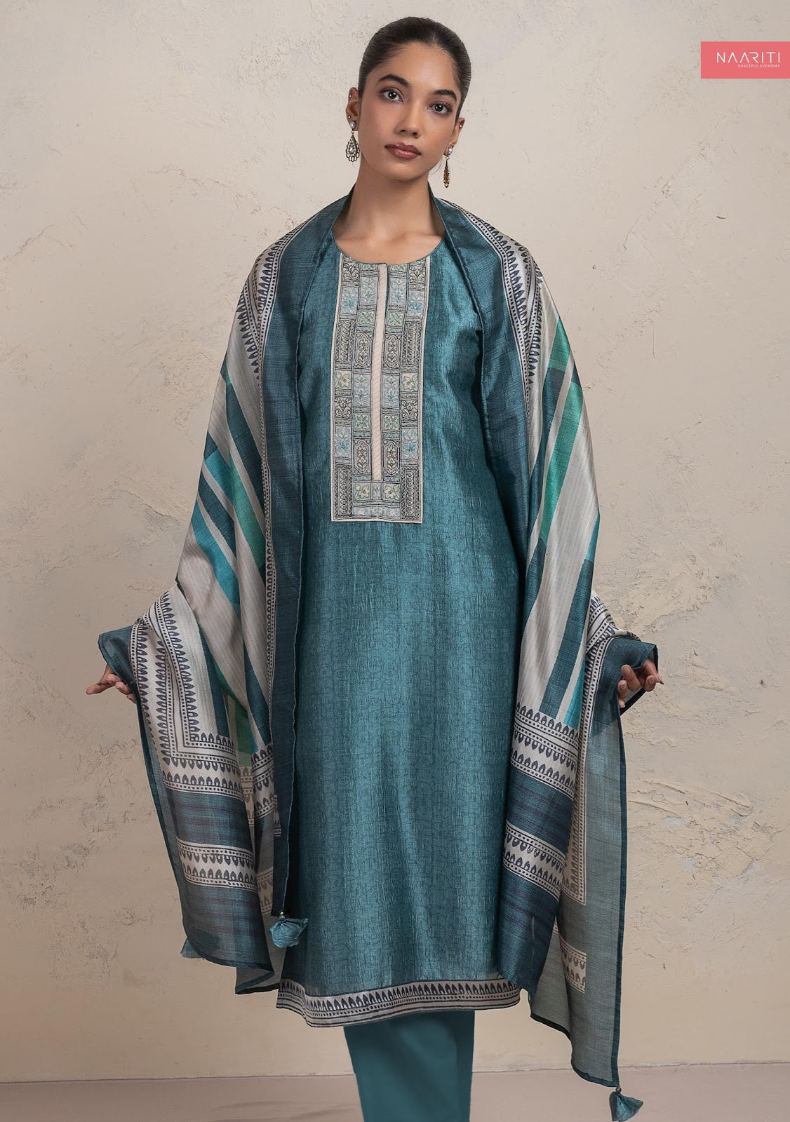 Arqeet Naariti Silk Pant Style Suits Wholesale Price