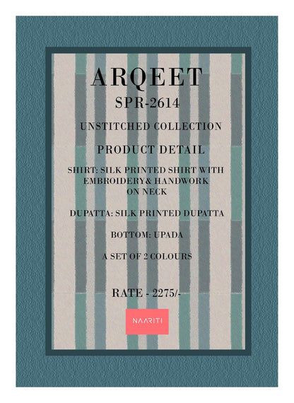 Arqeet Naariti Silk Pant Style Suits Wholesale Price