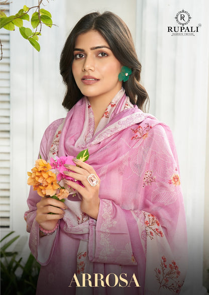 Arrosa Rupali Muslin Pant Style Suits Supplier India
