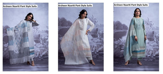 Arsheen Naariti Linen Pant Style Suits Wholesale Price