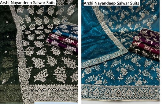 Arshi Nayandeep Burberry Salwar Suits Exporter Gujarat