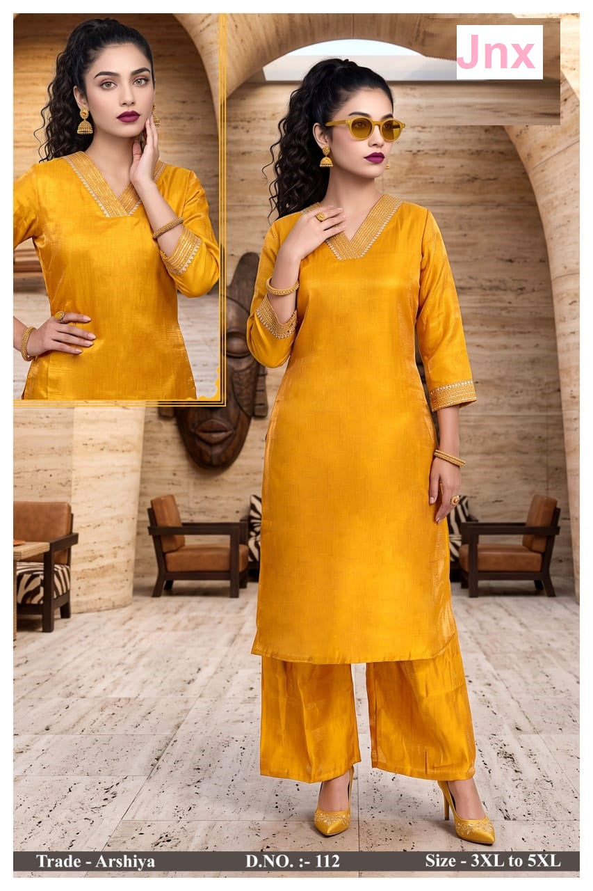Arshiya Plus Size Jnx Kurti Pant Set Exporter Ahmedabad