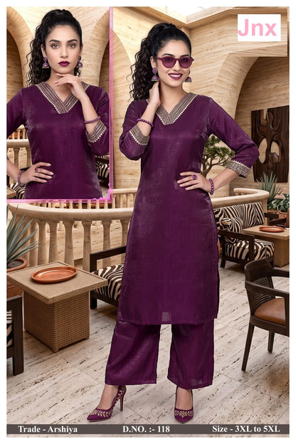 Arshiya Plus Size Jnx Kurti Pant Set Exporter Ahmedabad