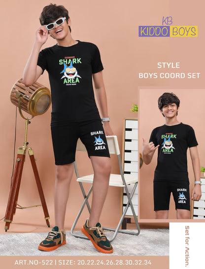 Art 522 Kiddo Tencil Lycra Boys Shorts Set Wholesale Price