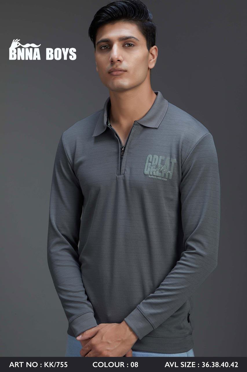 Art Kk 755 Full Sleeves Bnna Micro Mens Tshirts Supplier India