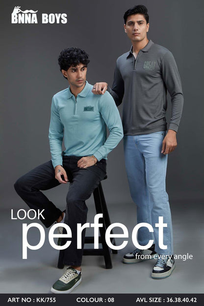 Art Kk 755 Full Sleeves Bnna Micro Mens Tshirts Supplier India