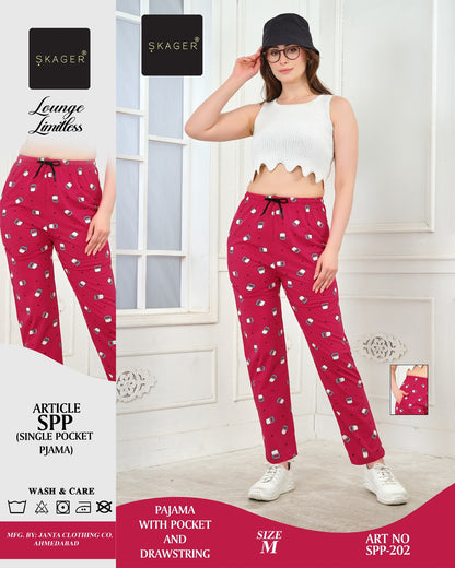 Art No 204 Skager Cotton Women Night Lower Exporter India