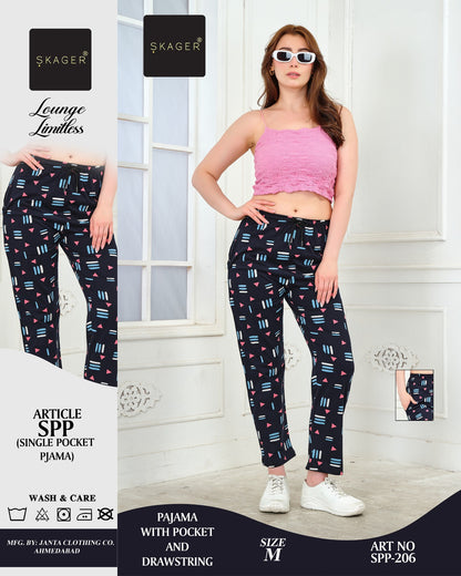 Art No 204 Skager Cotton Women Night Lower Exporter India