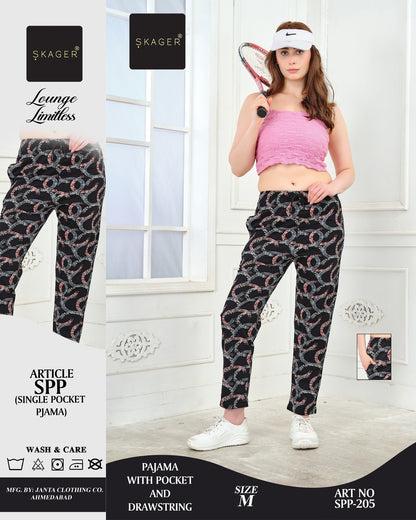 Art No 204 Skager Cotton Women Night Lower Exporter India