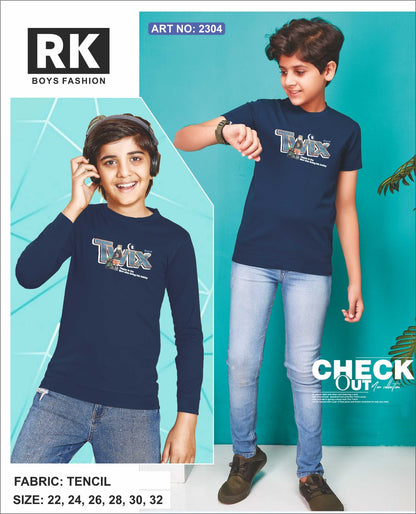 Art No 2304 Rk Tencil Boys Tshirt Supplier Ahmedabad