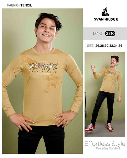 Art No 2310 Svan Hildur Tencil Lycra Boys Tshirt Wholesaler India
