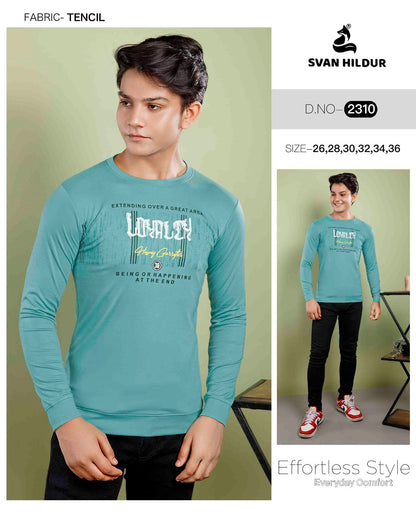 Art No 2310 Svan Hildur Tencil Lycra Boys Tshirt Wholesaler India