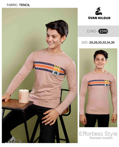 Art No 2310 Svan Hildur Tencil Lycra Boys Tshirt Wholesaler India