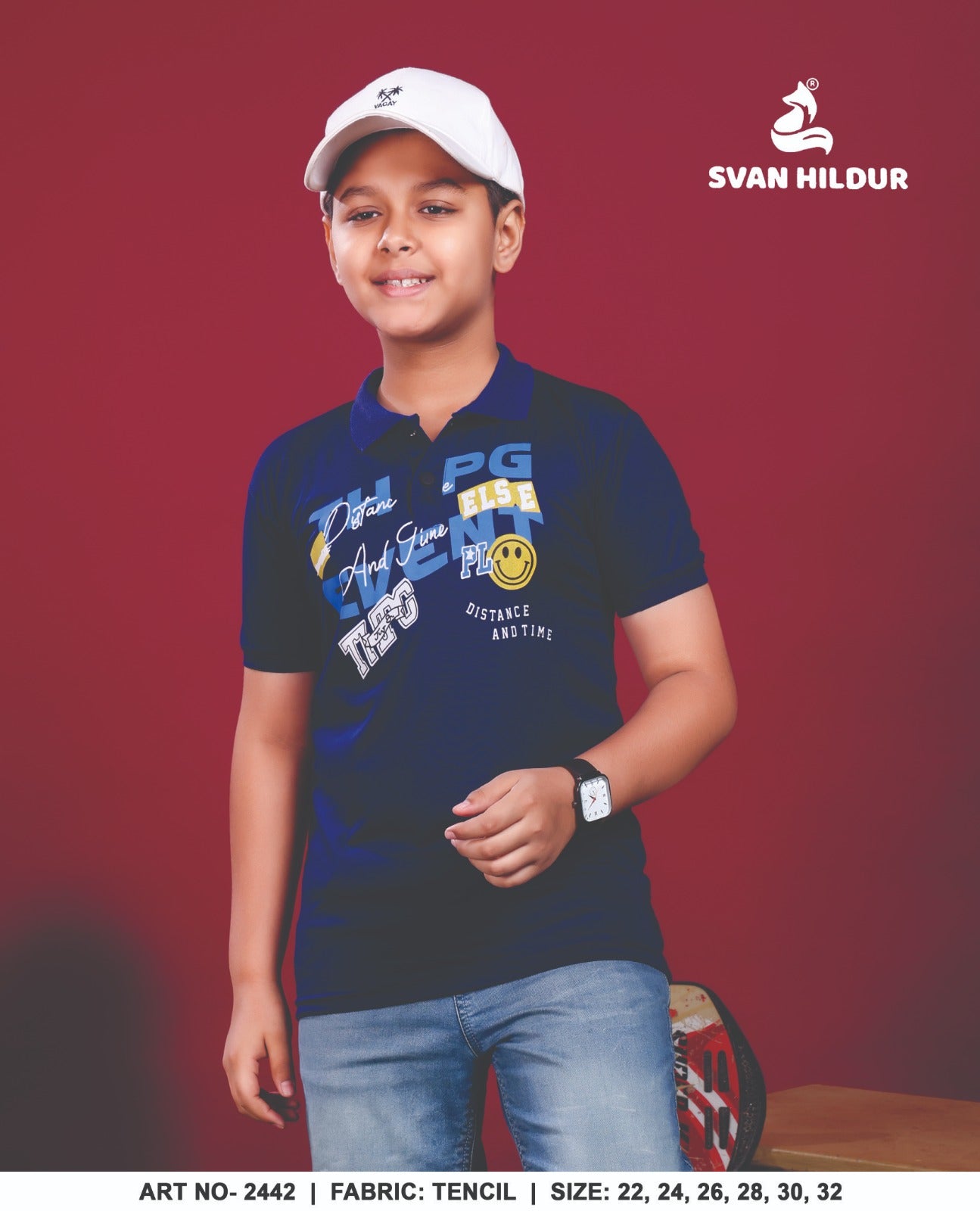 Art No 2442 Svan Hildur Tencil Lycra Boys Tshirt Manufacturer Ahmedabad