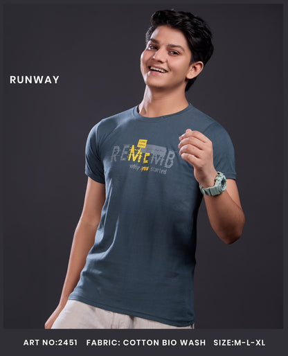 Art No 2451 Runway Cotton Biowashed Boys Tshirt Exporter Gujarat