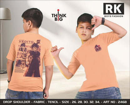 Art No 2468 Rk Tencil Lycra Boys Tshirt Wholesaler Ahmedabad