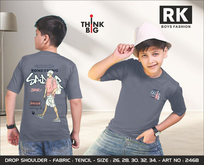 Art No 2468 Rk Tencil Lycra Boys Tshirt Wholesaler Ahmedabad