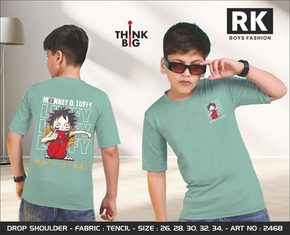 Art No 2468 Rk Tencil Lycra Boys Tshirt Wholesaler Ahmedabad