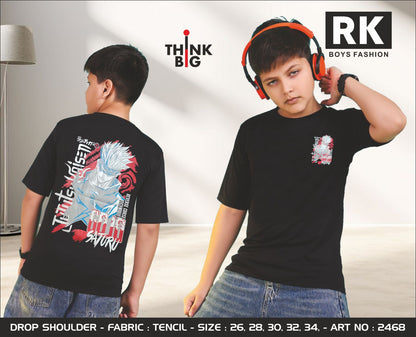 Art No 2468 Rk Tencil Lycra Boys Tshirt Wholesaler Ahmedabad
