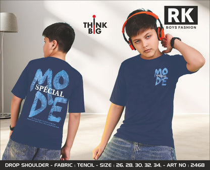 Art No 2468 Rk Tencil Lycra Boys Tshirt Wholesaler Ahmedabad