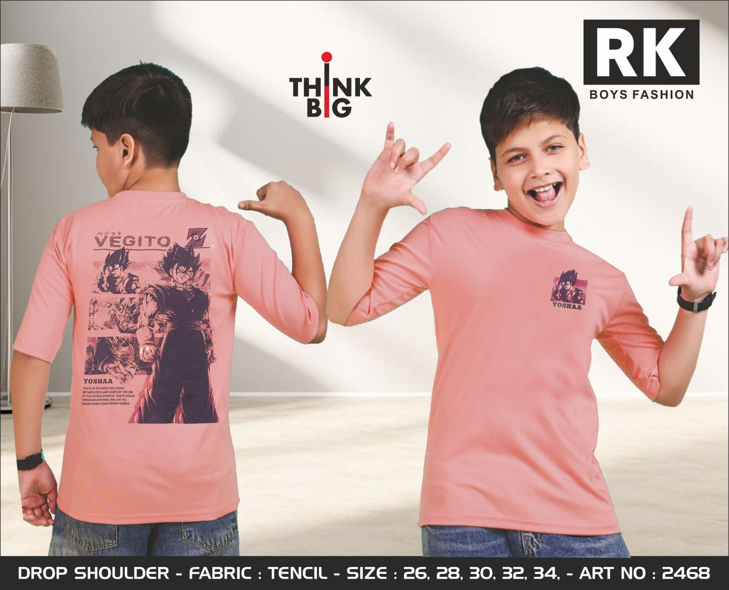 Art No 2468 Rk Tencil Lycra Boys Tshirt Wholesaler Ahmedabad