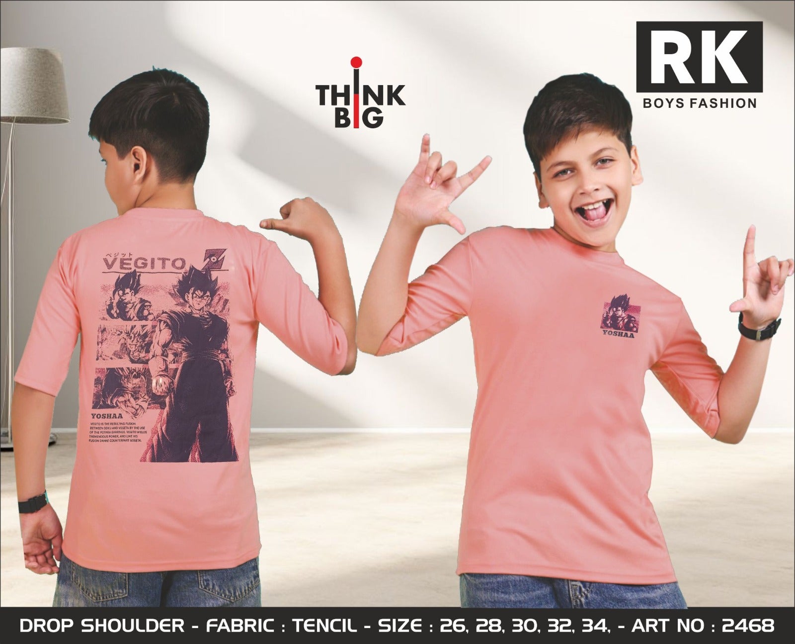 Art No 2468 Rk Tencil Lycra Boys Tshirt Wholesaler Ahmedabad