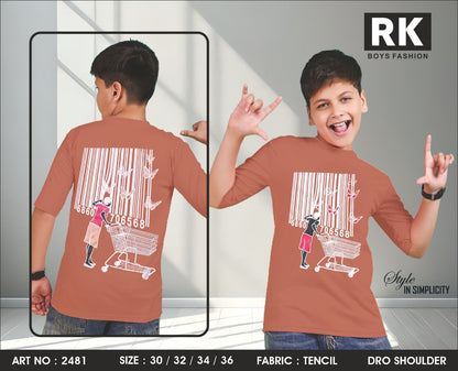 Art No 2481 Rk Tencil Boys Tshirt Exporter India