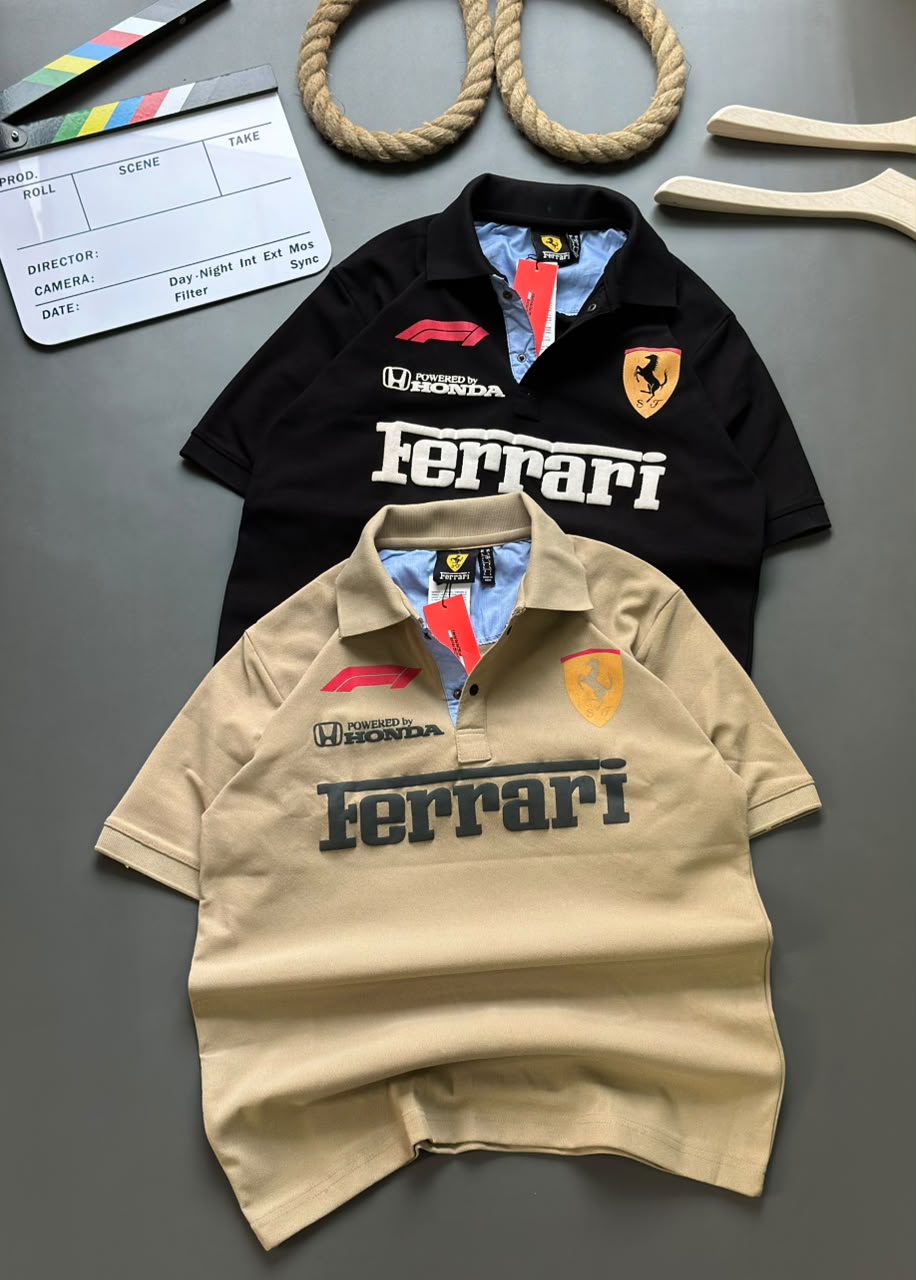 Art No 3149 Ferrari Cotton Mens Tshirts Exporter Ahmedabad