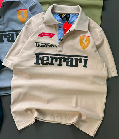 Art No 3149 Ferrari Cotton Mens Tshirts Exporter Ahmedabad
