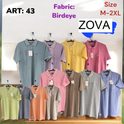 Art No 43 Zova Bird Eye Mens Tshirts Exporter Ahmedabad